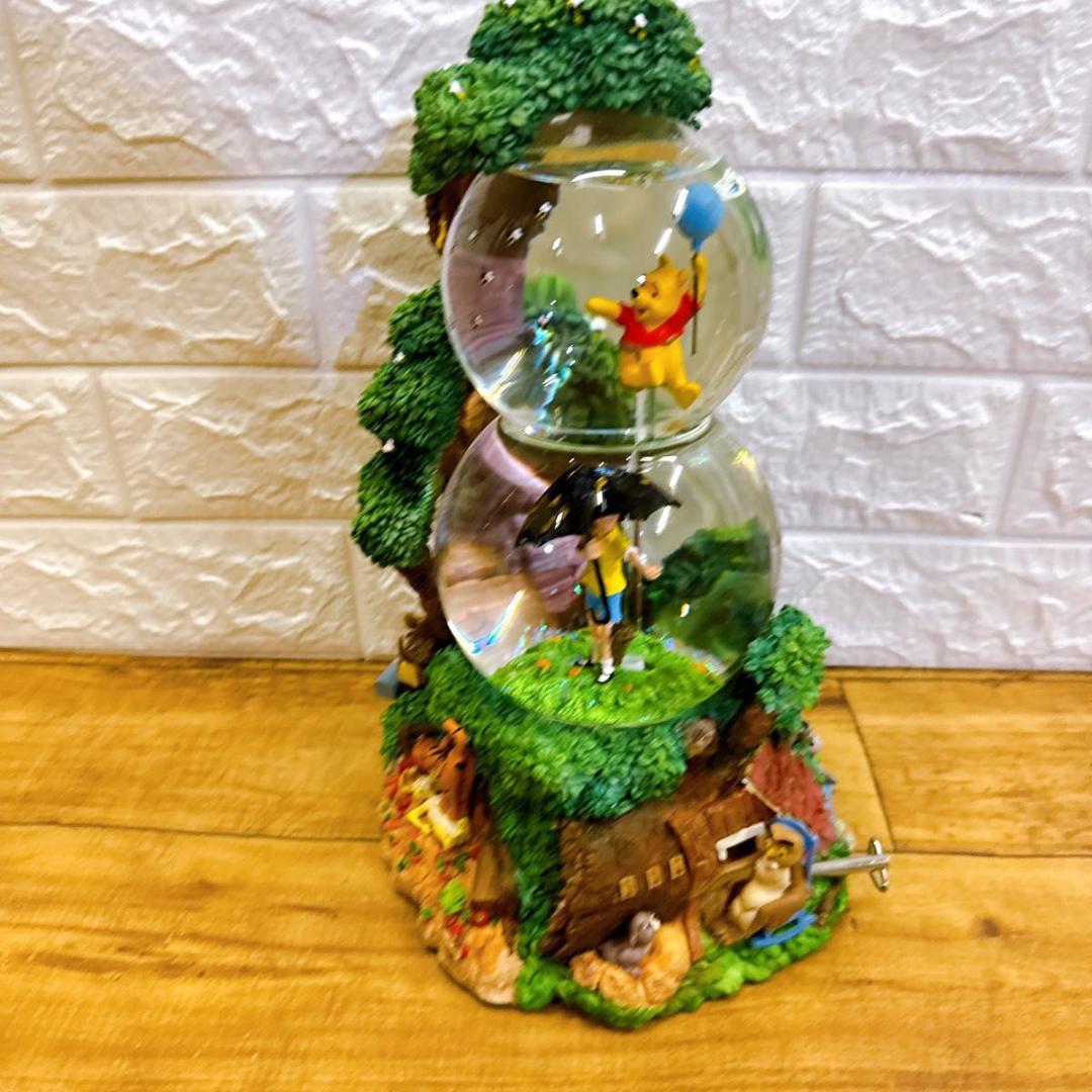 【廃盤品】くまのプーさん　ディズニー スノードーム オルゴール　ヴィンテージ