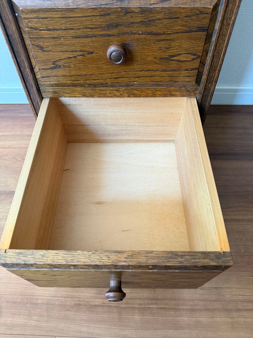 【中古】 秋山木工 職人堅木 ブラウン 引き出し