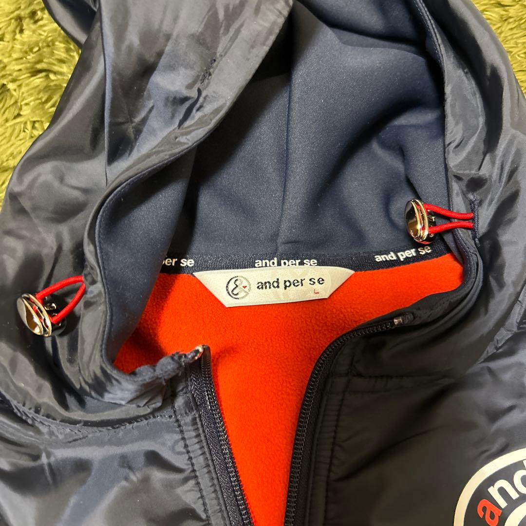 and per se アンパスィ フーディ パーカーブルゾン
