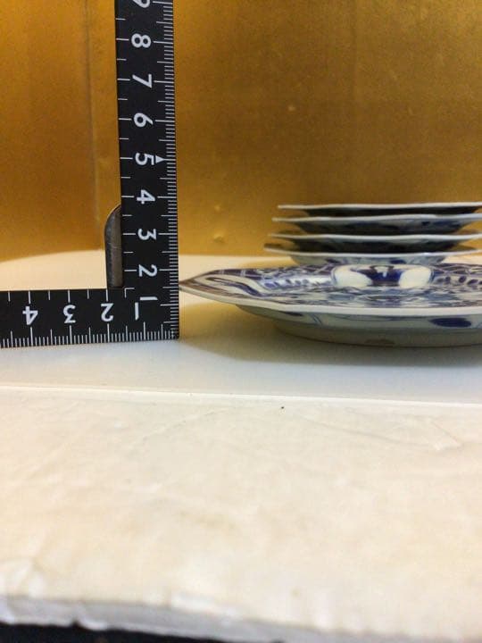 蔵出し『蔵春亭三保造』八角皿　９枚