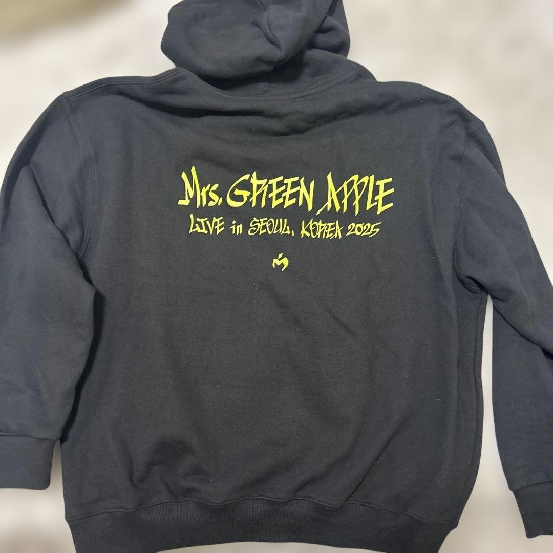 ま*め様 ミセスグリーンアップル韓国ライブフーディパーカーM大森元貴メメルキーホ