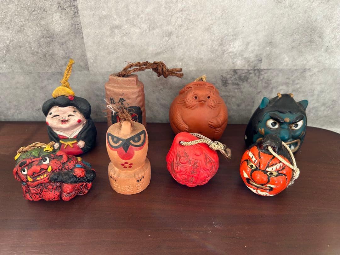 日本の伝統的な陶器置物セット売り　土鈴①