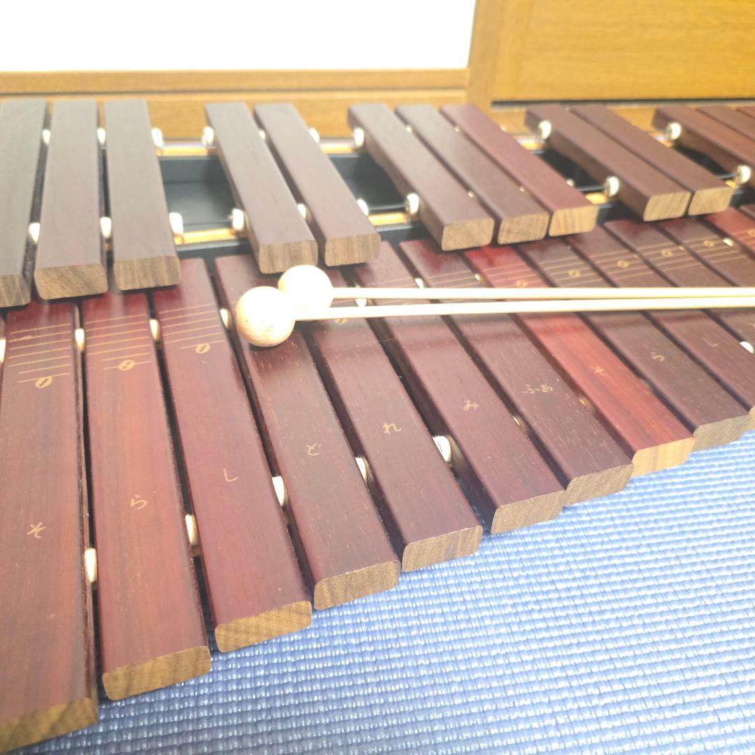 【426】ゼンオン シロフォン 木琴 ZX-32P 32音 マレット（バチ）付