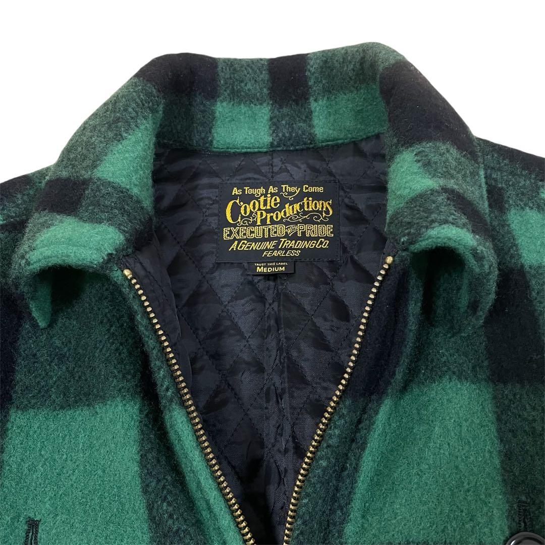 【良好】クーティーcootie バッファローチェック　メルトンCPOジャケットM