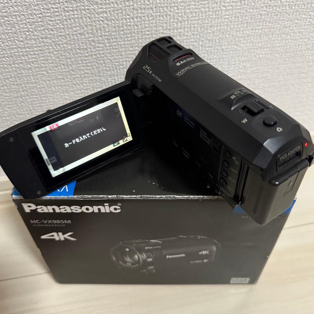 Panasonic 4K ビデオカメラ VX985M 本体