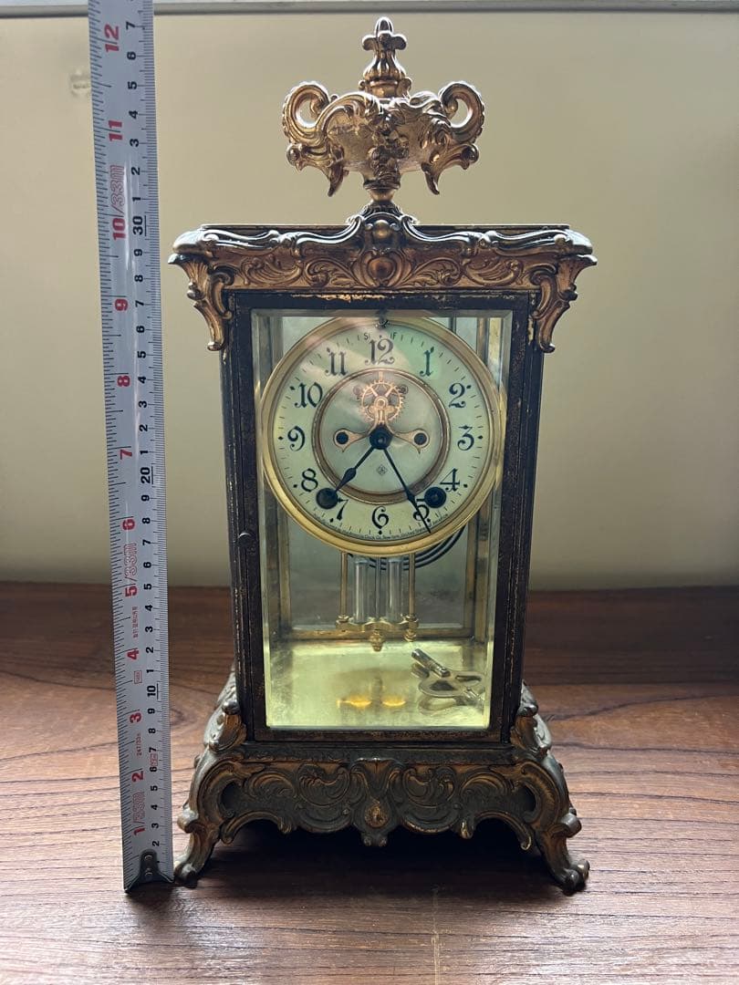 置時計　置物　古美術　19世紀　アンティーク