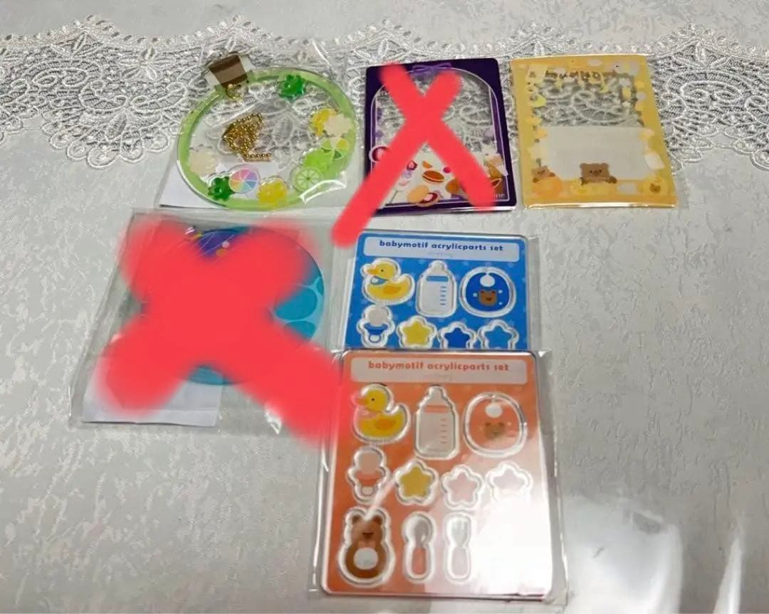 フクヤ　アクリルフレーム アクリルパーツ 缶バッジスタンド キャラ福くじ