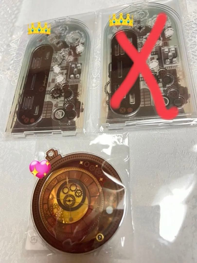 フクヤ　アクリルフレーム アクリルパーツ 缶バッジスタンド キャラ福くじ