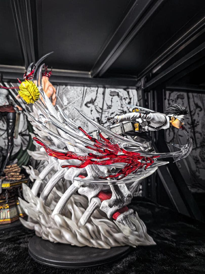 進撃の巨人 調査兵団 兵長 リヴァイ ガレージキット フィギュア 塗装済み