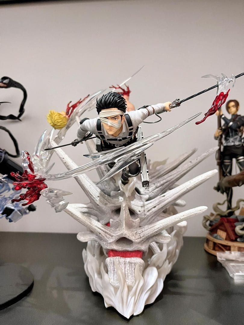 進撃の巨人 調査兵団 兵長 リヴァイ ガレージキット フィギュア 塗装済み