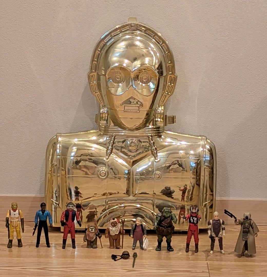 ケナー スター・ウォーズ C-3PO フィギュアキャリーケースとフィギュア10体
