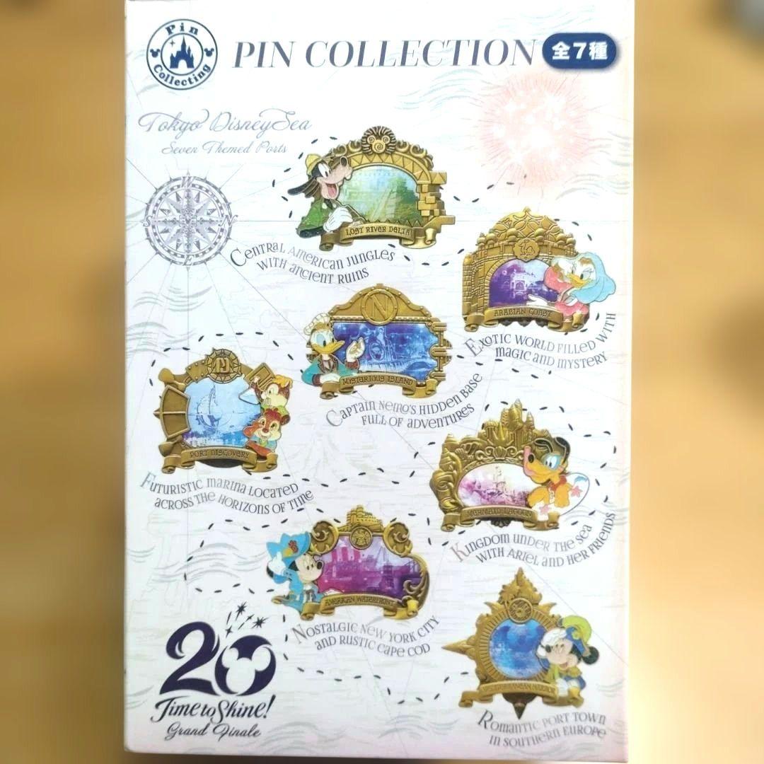 【匿名配送】東京ディズニーシー20周年ピンバッジセット