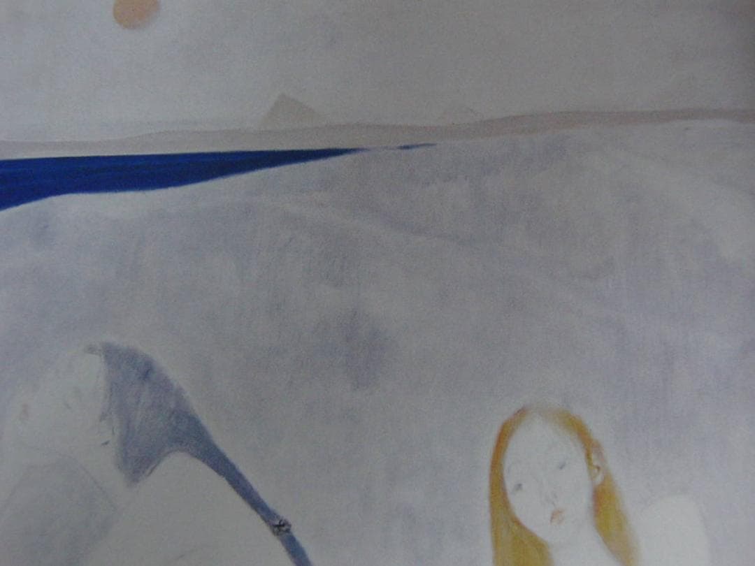 矢島俊一、【千、お梶】、希少な額装用画集より、新品額装付、状態良好