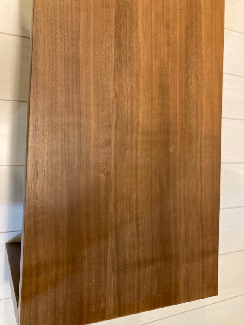 無印良品　コの字の家具・積層合板・ウォールナット材70㎝