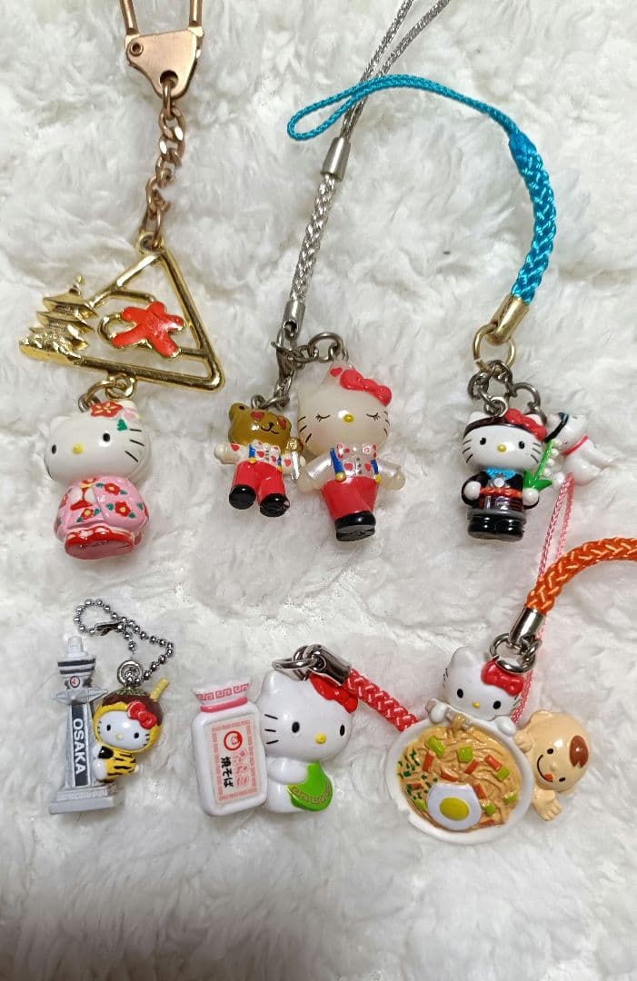 キティ　ハローキティ　値付け　ご当地限定　ストラップ　まとめ売り　サンリオ　レア