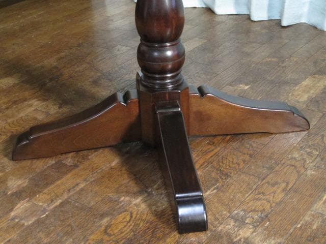 松本民芸家具 ミズメザクラ 無垢材 A型 丸テーブル ダイニングテーブル 円卓