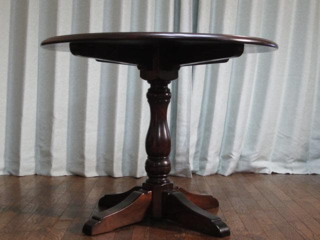 松本民芸家具 ミズメザクラ 無垢材 A型 丸テーブル ダイニングテーブル 円卓