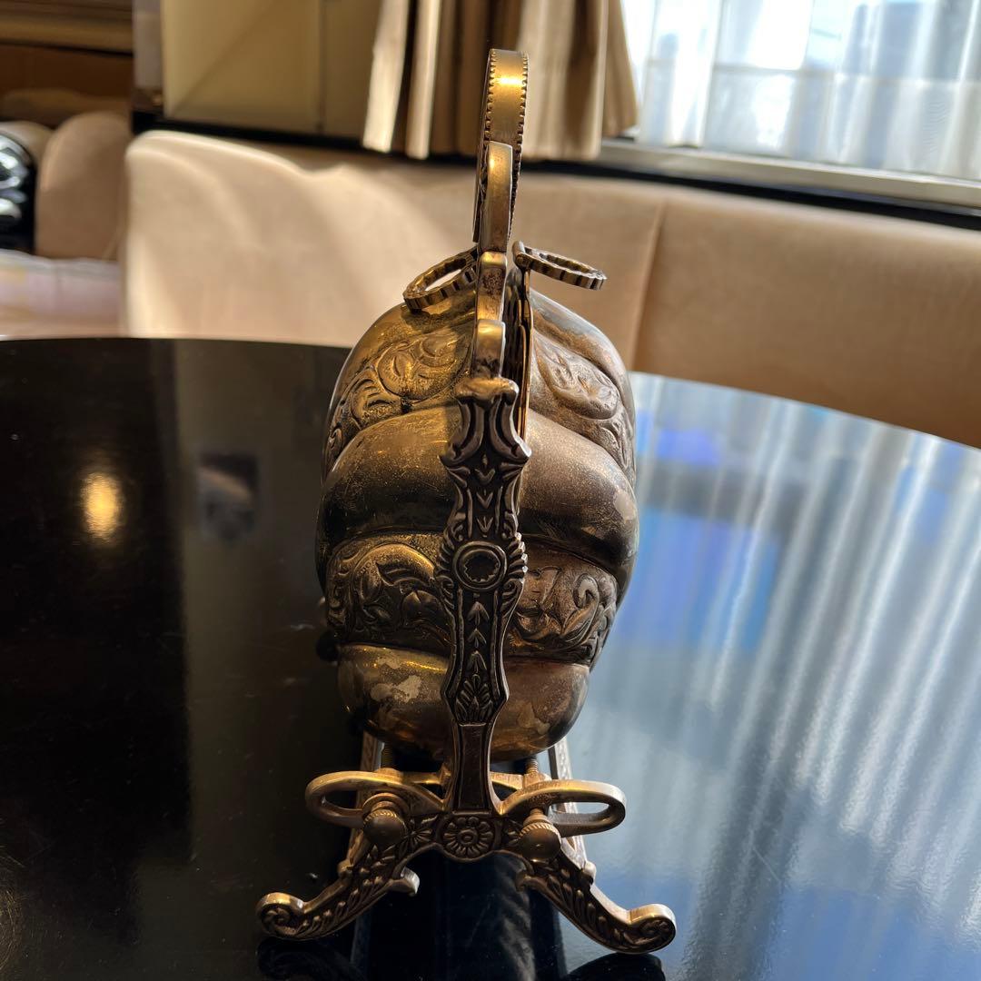 アンティーク　銀製　クッキー入れ