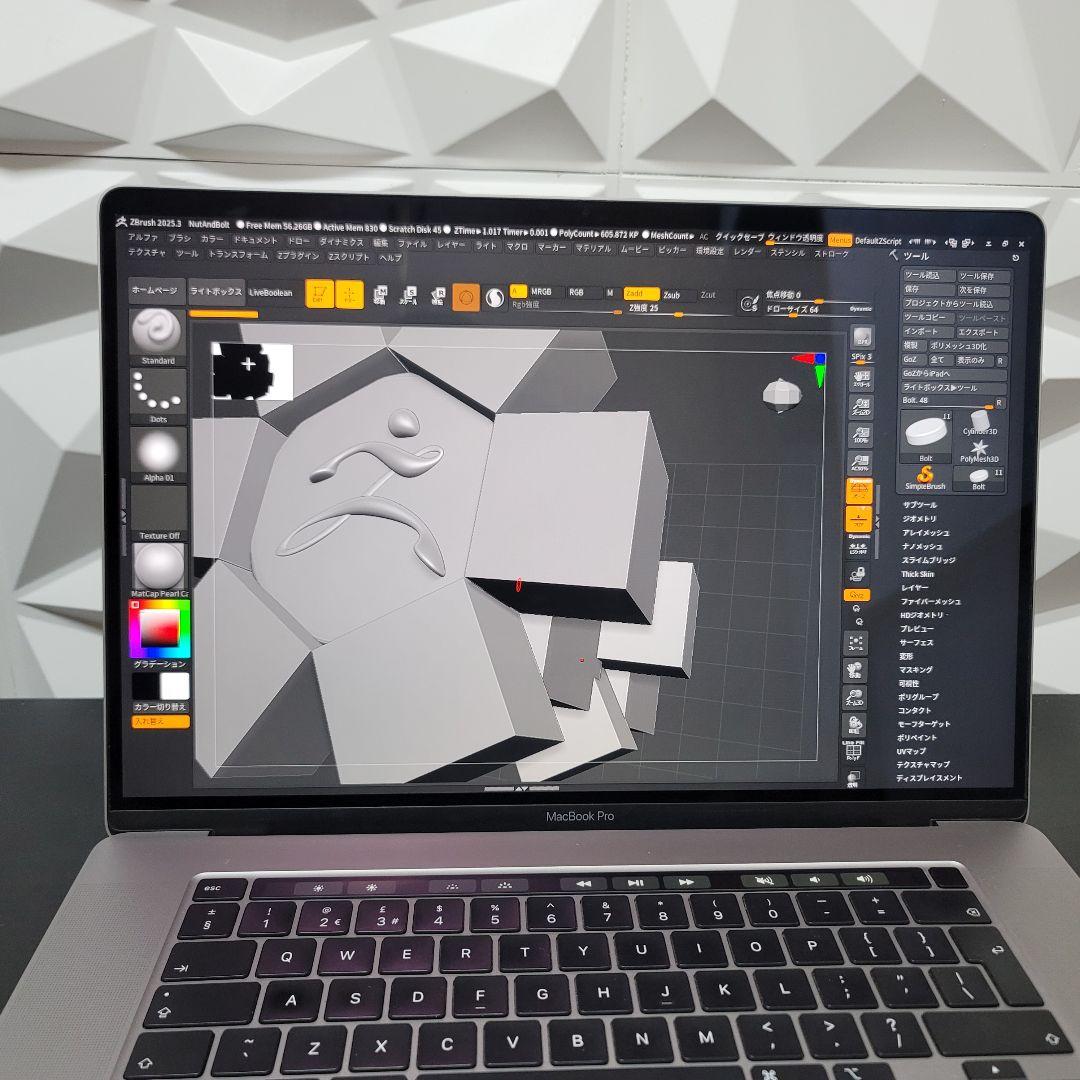美品 MacBook Pro 16インチ i9 64/1TB CAD&3D設計
