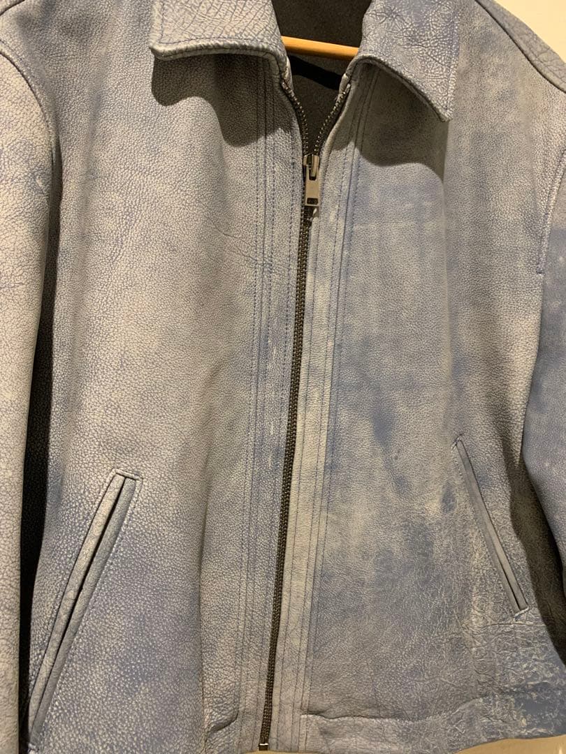 美品　ZARA 本革バッファローレザージャケット