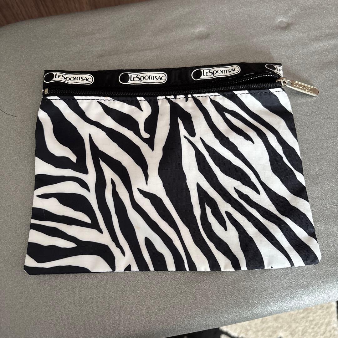 LESPORTSAC ゼブラ柄　ボストンバック　3点セット