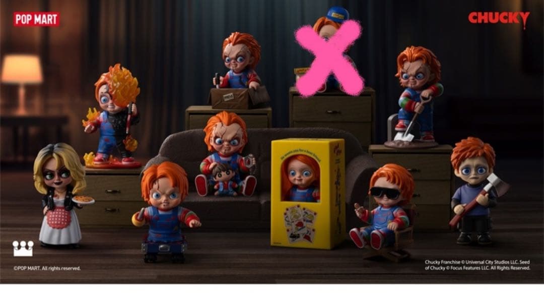 チャッキー フランチャイズ　ポップマート　チャイルドプレイ CHUCKY