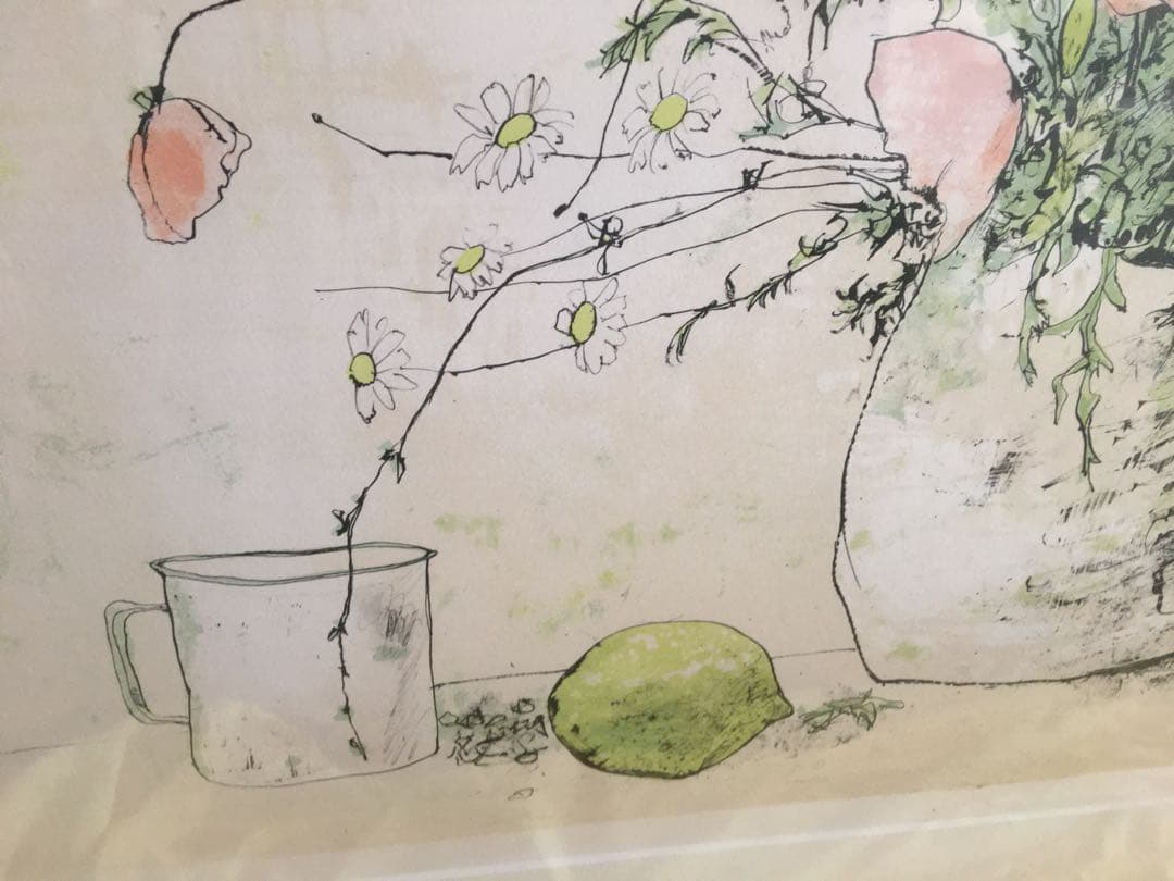 期間限定値下げ　ジャン　ジャンセン リトグラフ ひなげし　激レア