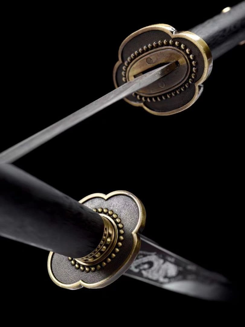 【屠龍苗刀二】繍春刀 牛尾刀 苗刀 手鍛造打 鋼刀 冷兵器 古兵器 武具 両手刀