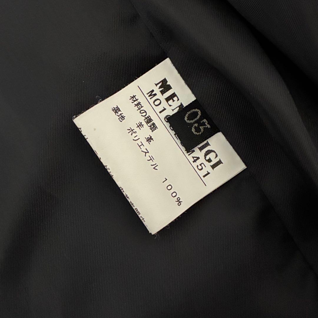 MEN'S BIGI 本革 羊革 ラムレザー 赤 レッド シングル ライダース