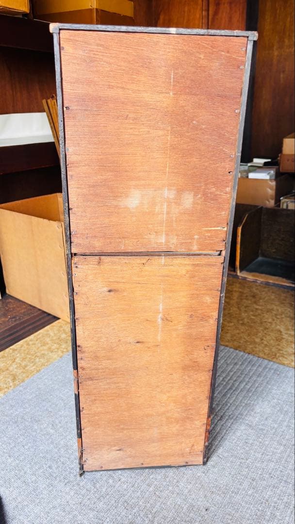 昭和レトロ　木製10段引き出し　古家具