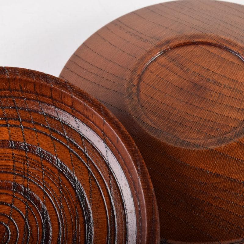 茶道具　塗師　川瀬表完作　欅拭漆　香合　共箱　V　6834