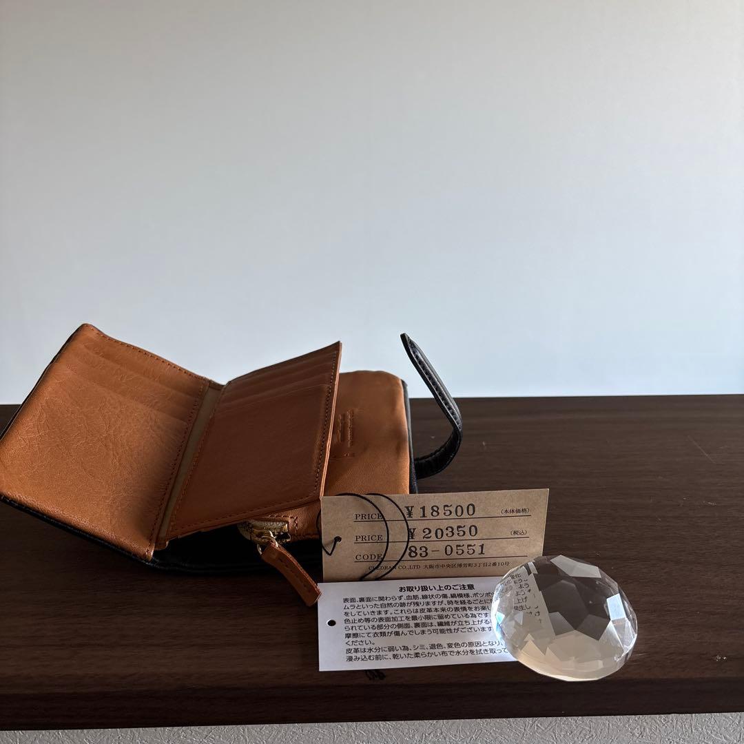 ◻️クレドラン◻️ ADORE WALLET M ブラック◻️新品未使用