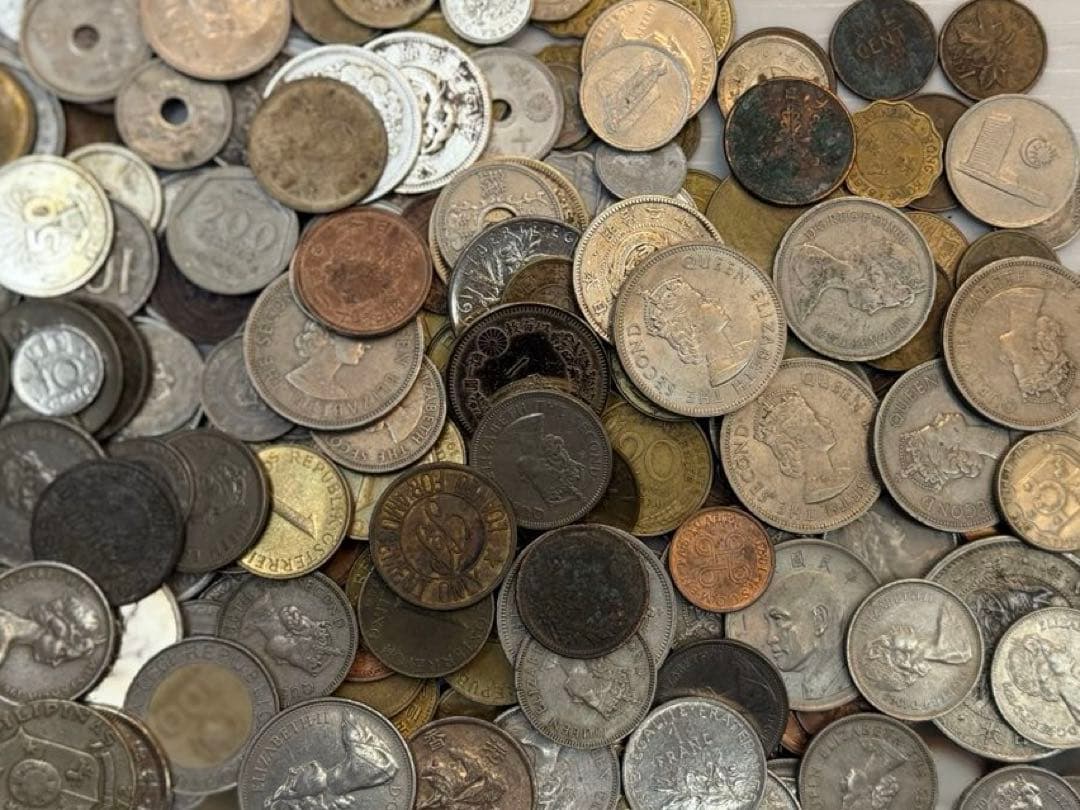 古銭　外国　海外　まとめ　約4.5kg
