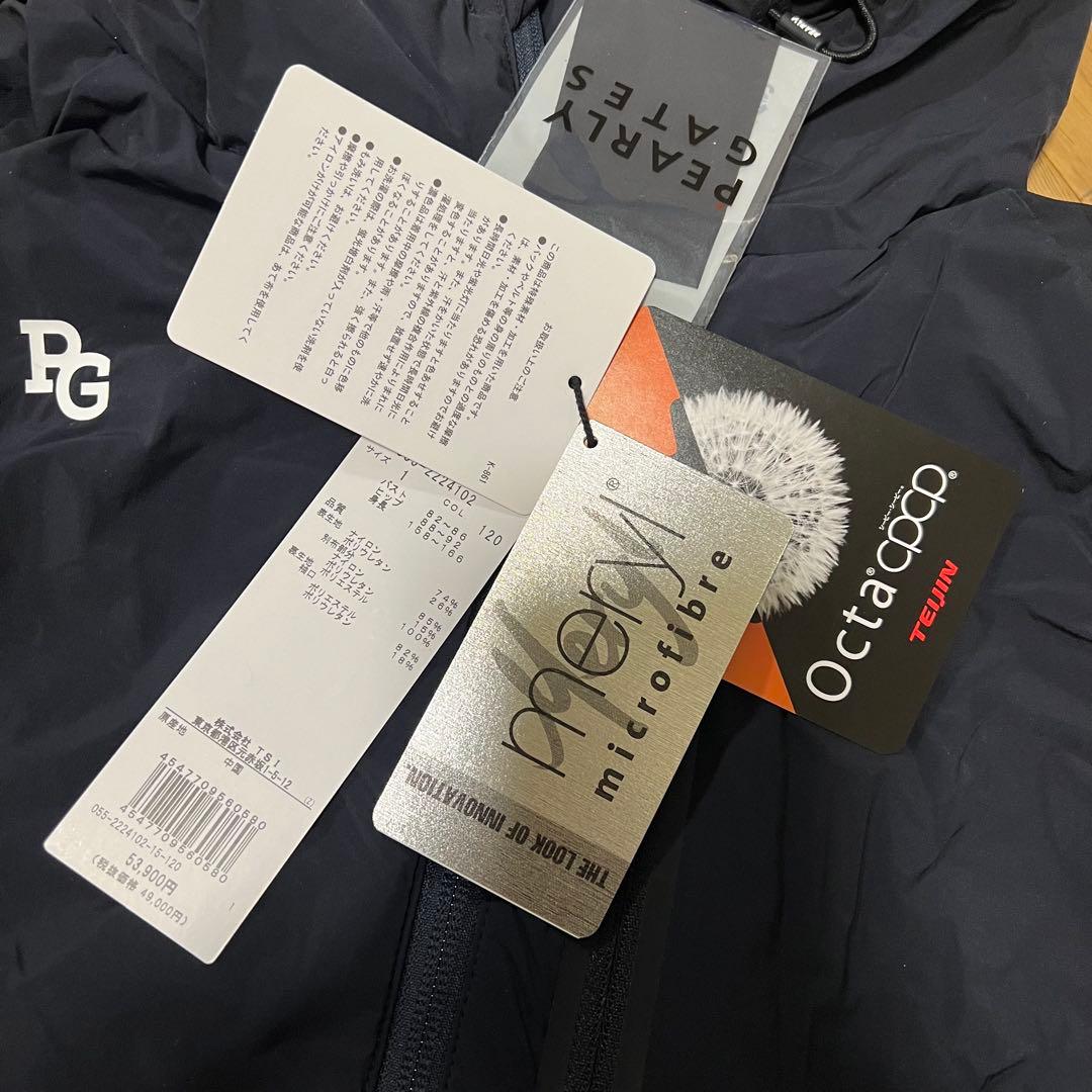 パーリーゲイツ 中綿 裏起毛 タフタ Octa フルジップワンピ ネイビー 新品