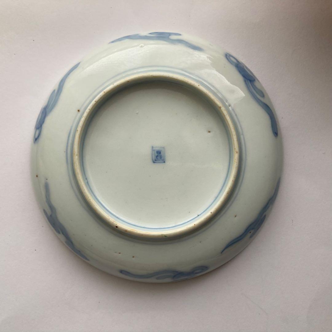 赤絵蝶赤絵皿　器　九谷焼や犬山焼、香蘭社や柿右衛門、大聖寺伊万里、古伊万里好きに