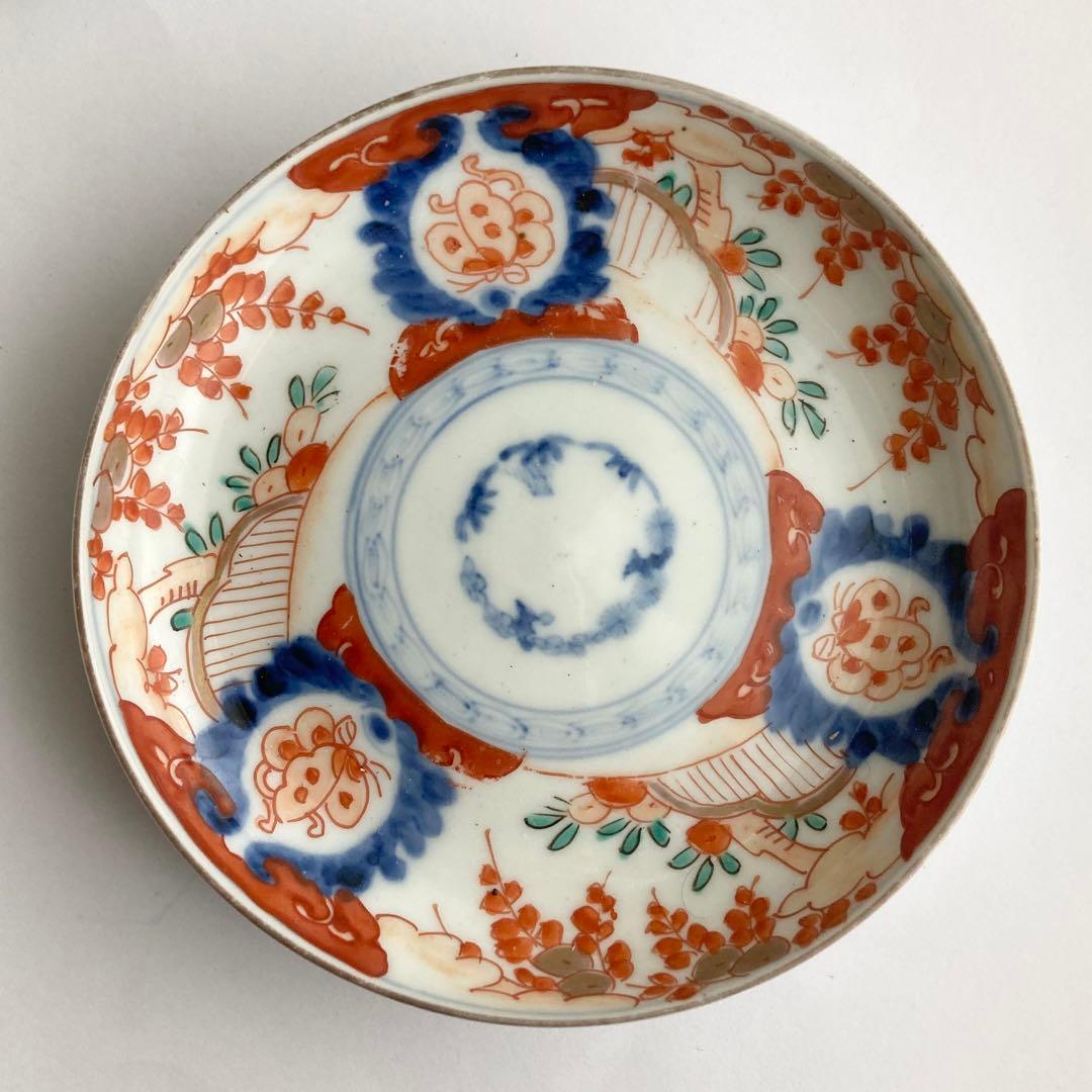 赤絵蝶赤絵皿　器　九谷焼や犬山焼、香蘭社や柿右衛門、大聖寺伊万里、古伊万里好きに