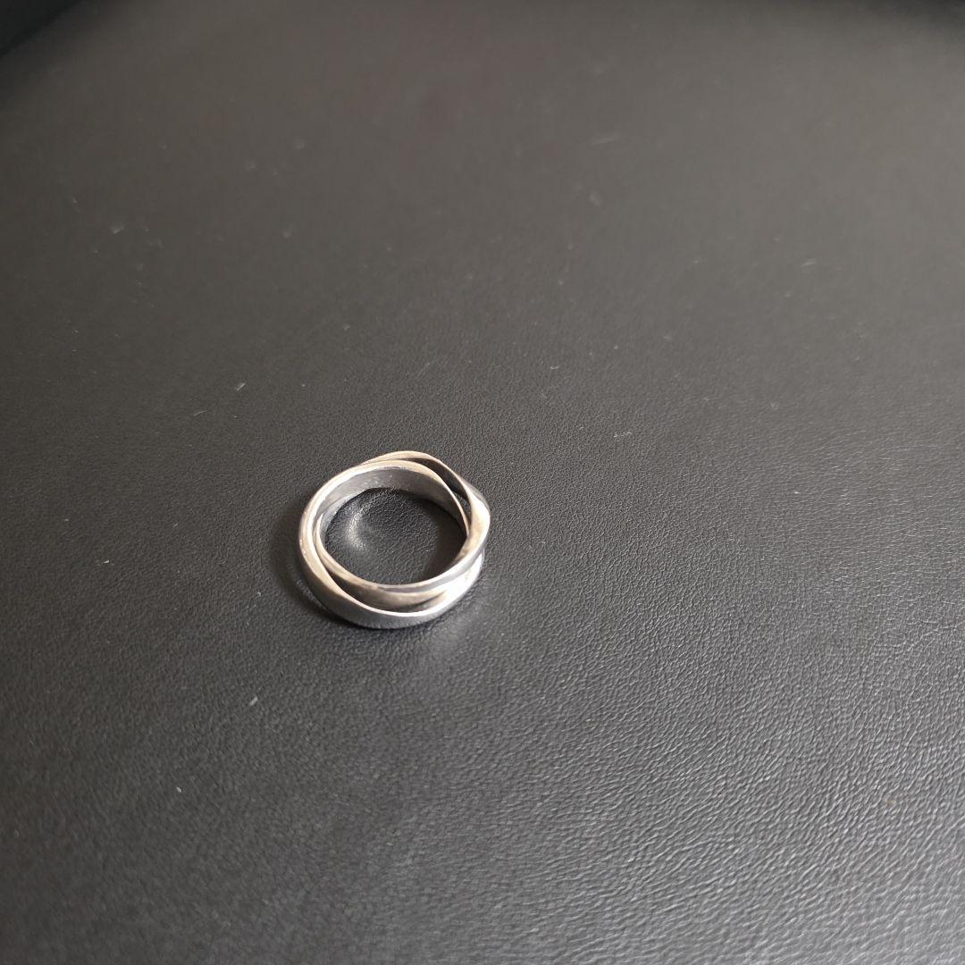 【美品】CTHY GIMMEL RING ギメルリング シルバー ツイスト 17