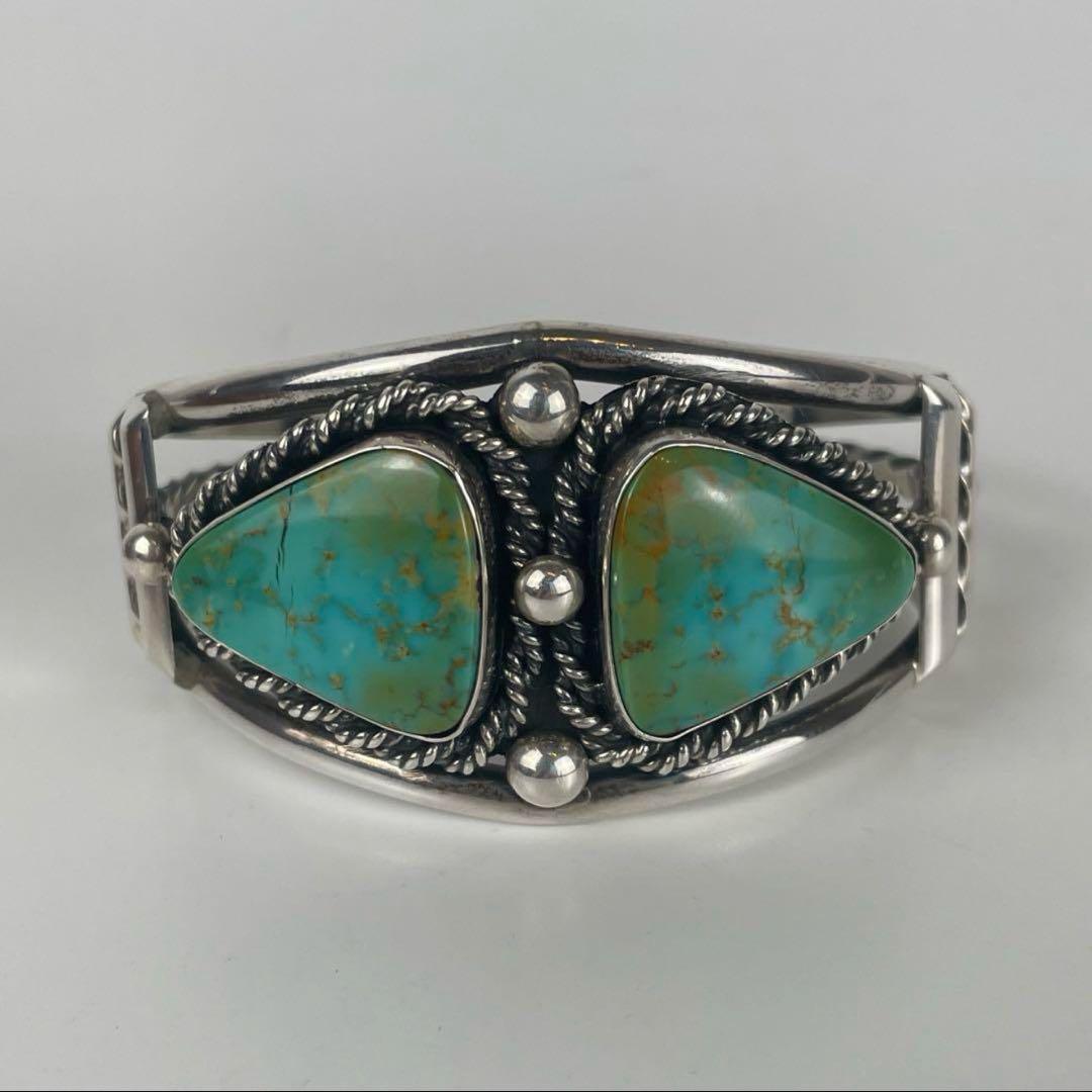 NAVAJO ナバホ M.Chavez vintage ターコイズバングル