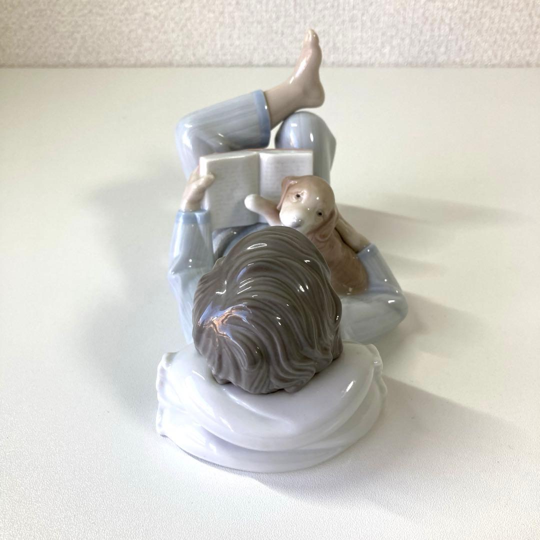 【レア美品】LLADRO フィギュリン No.8034 僕にも読んで