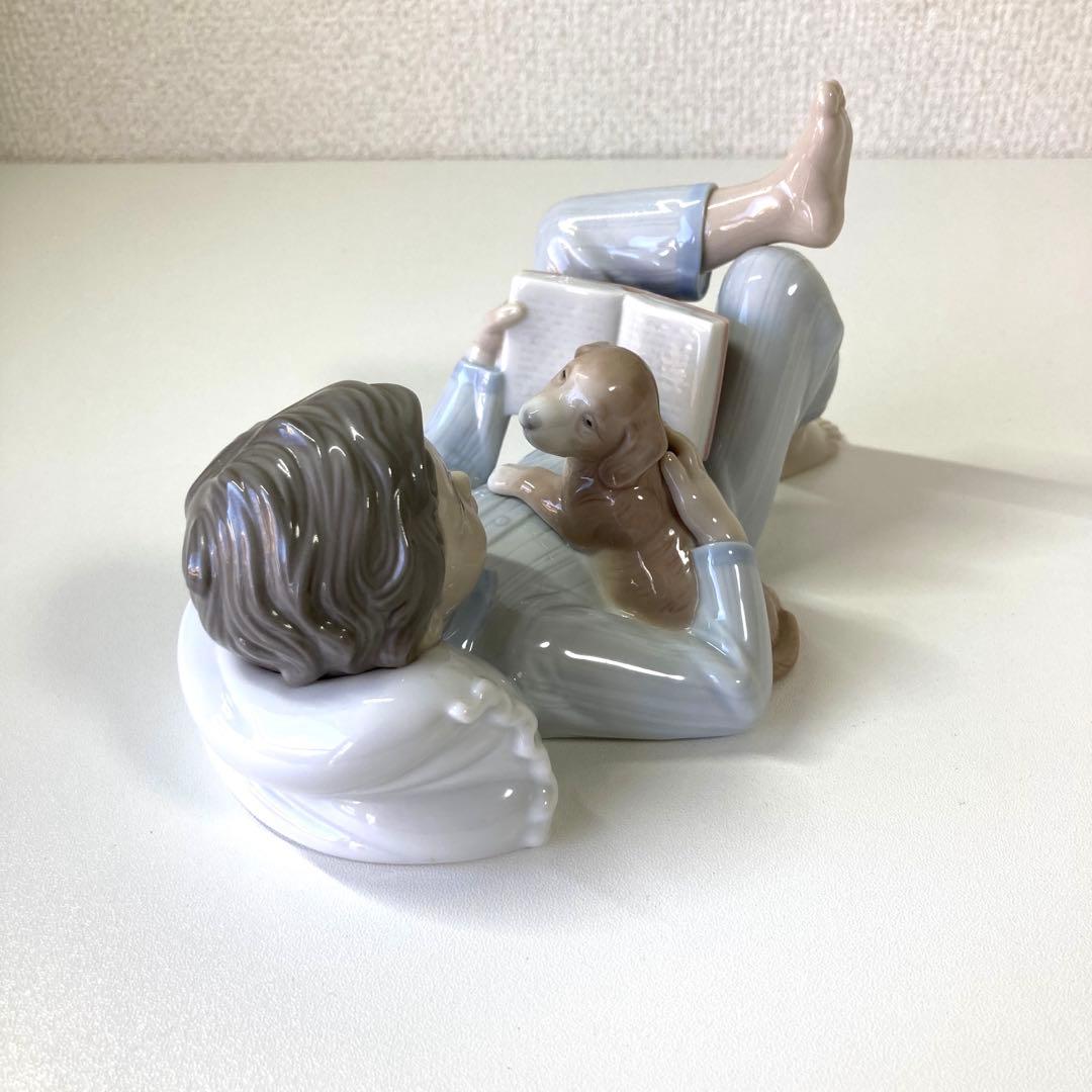 【レア美品】LLADRO フィギュリン No.8034 僕にも読んで