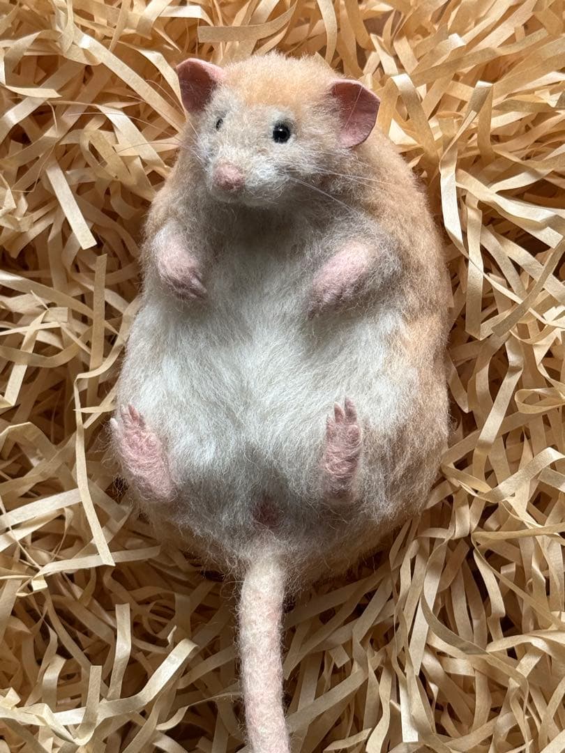 ファンシーラット　羊毛フェルト