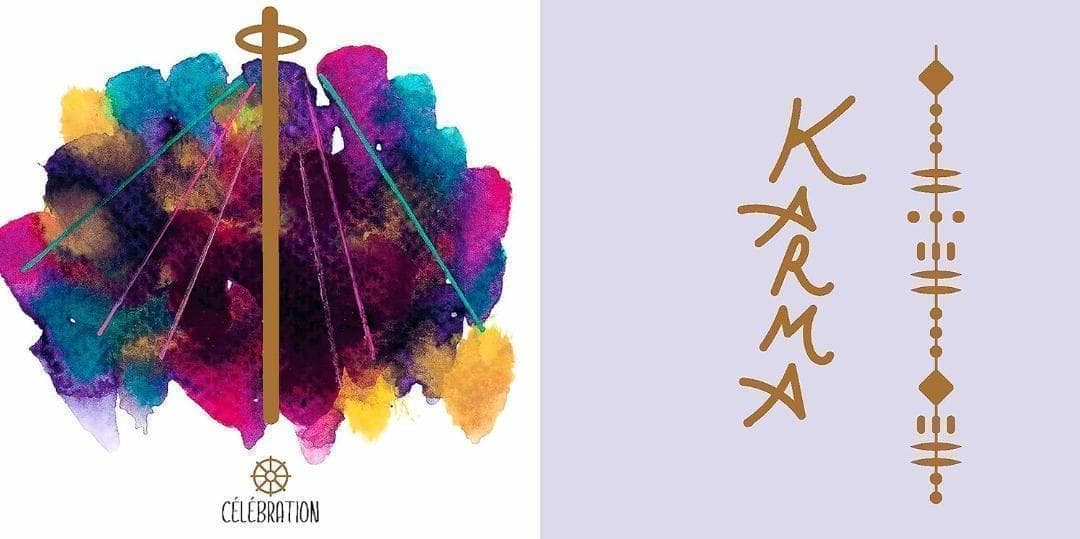 【オラクルカード】フランスの洗練された美麗デッキ✨丸型×金箔押し✨カルマカード