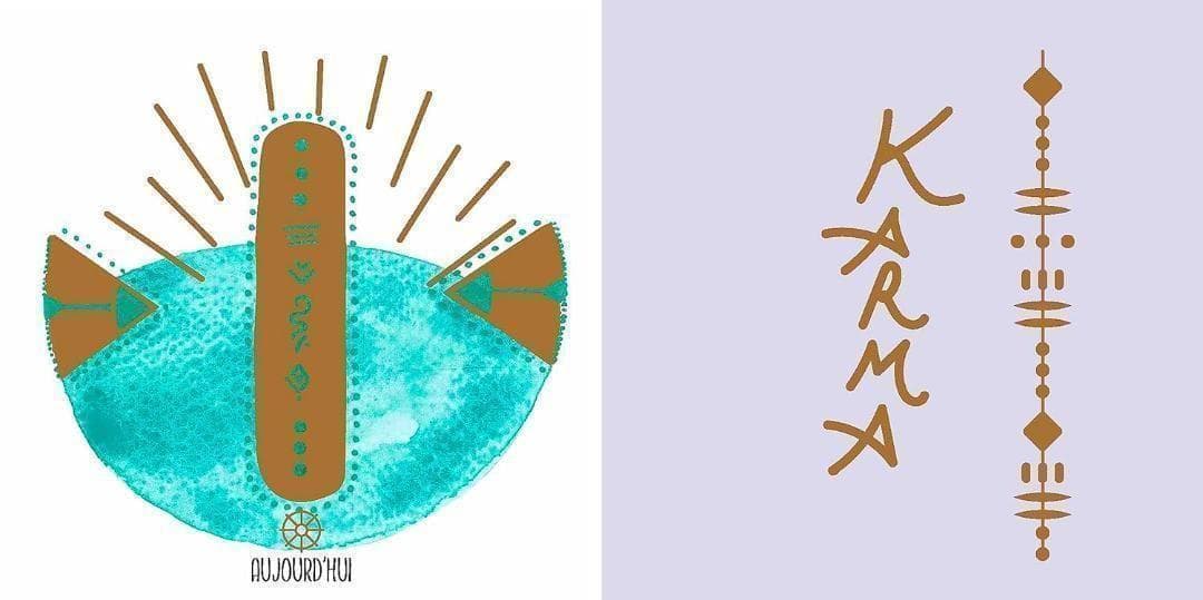 【オラクルカード】フランスの洗練された美麗デッキ✨丸型×金箔押し✨カルマカード