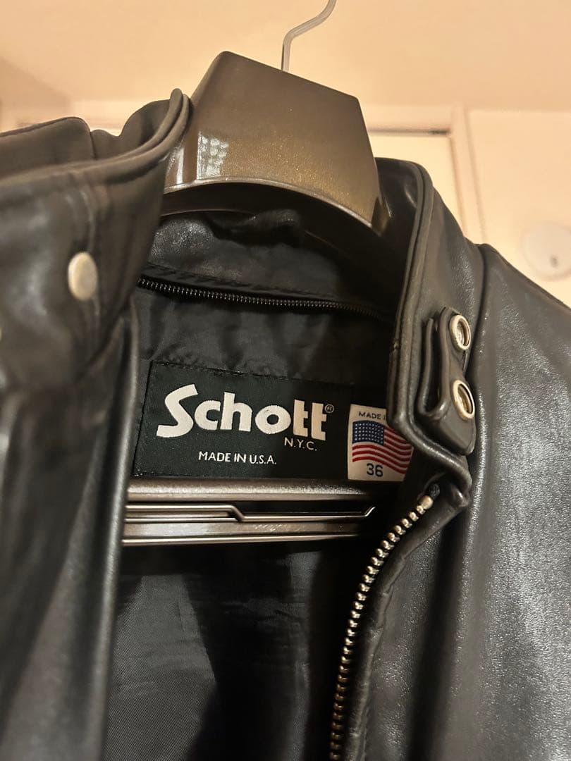 Schott 641シングルライダース 36