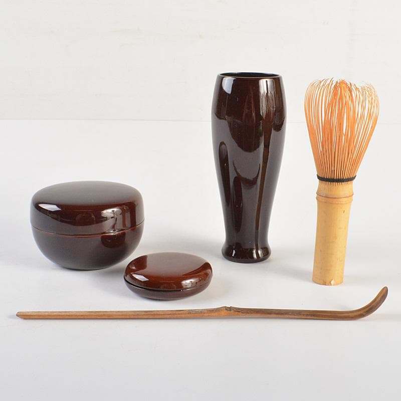 茶道具　利休茶箱　茶碗　棗など　八点　一式　V　R7520