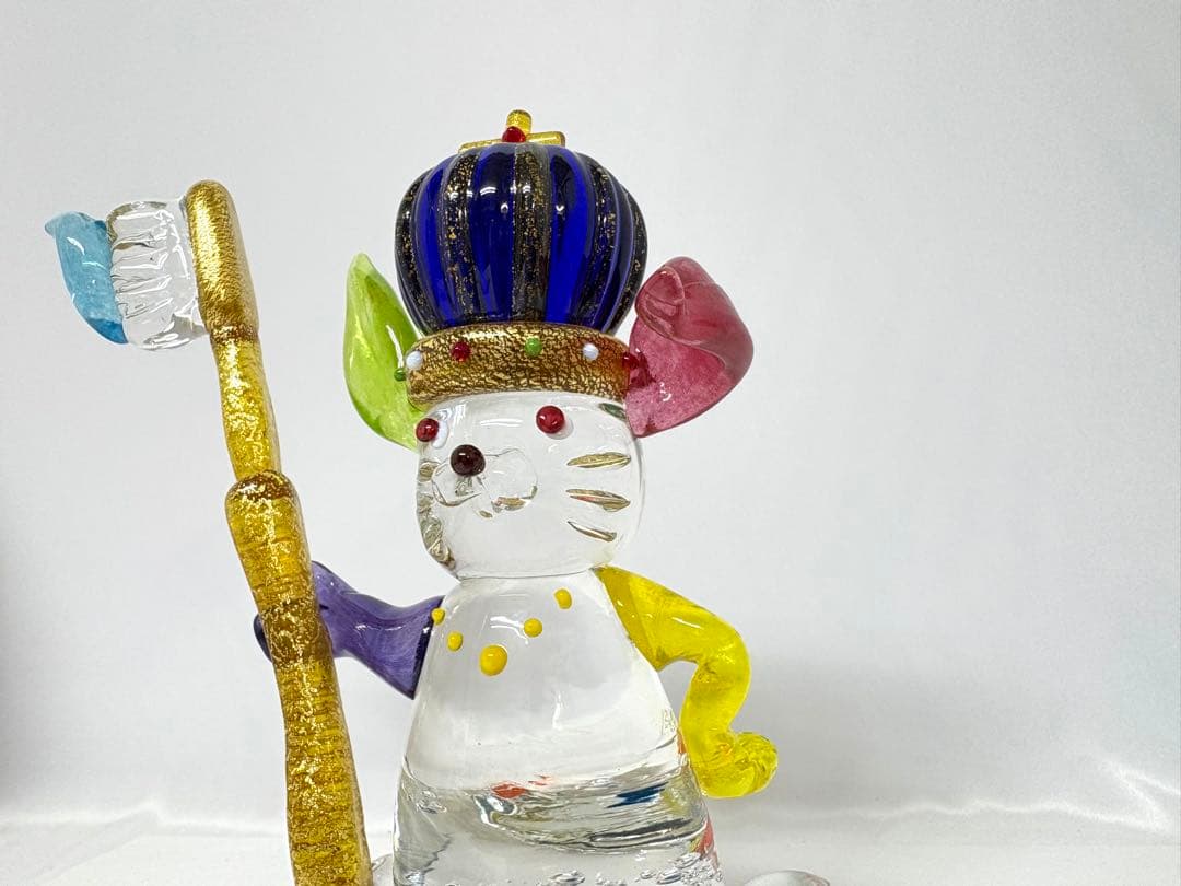 ①ガラス工房 メルハバ 作家 小林大輔 ハブラシ うさぎ ハンドメイド 置物