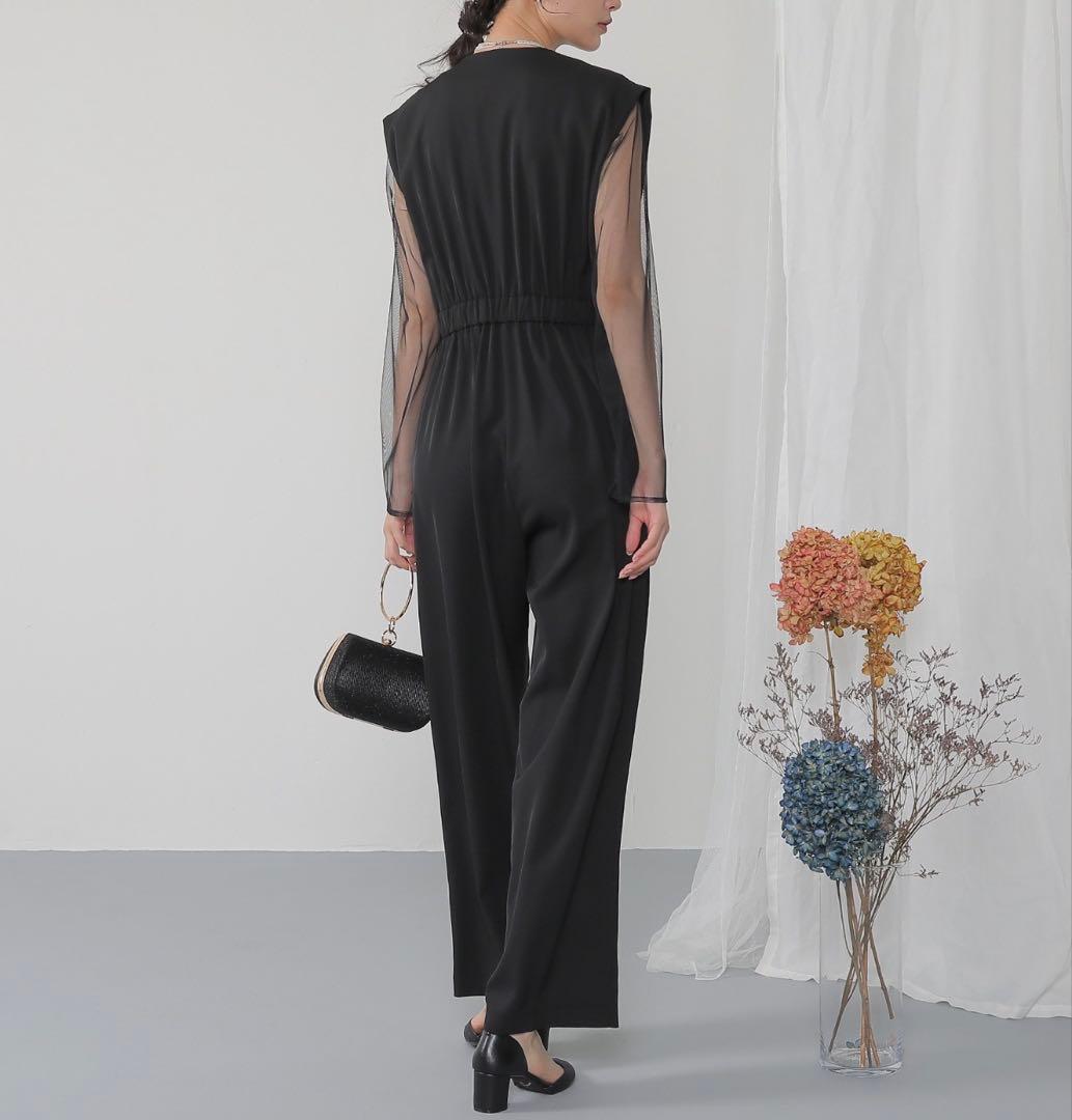 【数時間のみ着用】シアートップス オールインワン パンツドレス