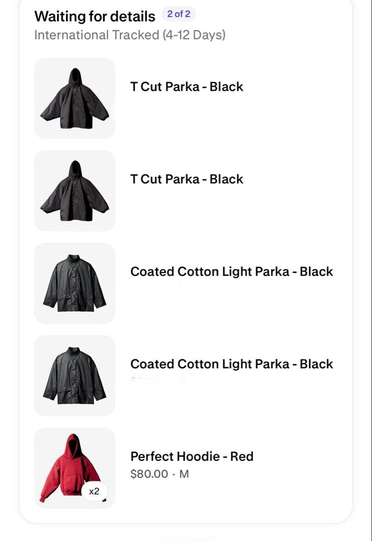 YEEZY GAP PERFECT HOODIE レッド M