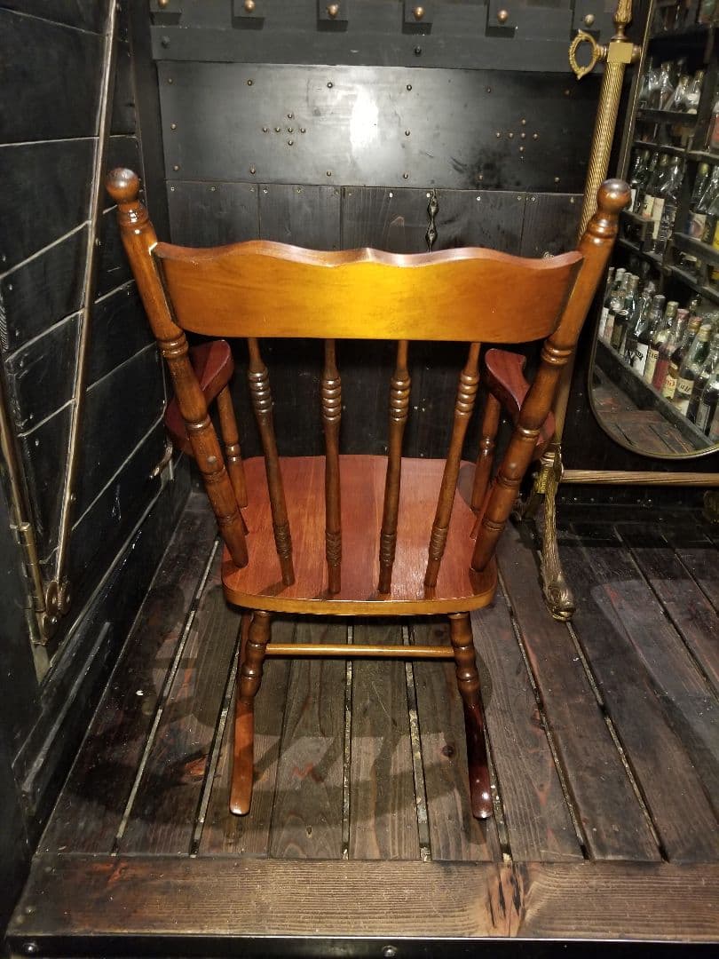 希少　ヴィンテージ　ウィンザー　チャイルド　ロッキングチェア　硬木　無垢材