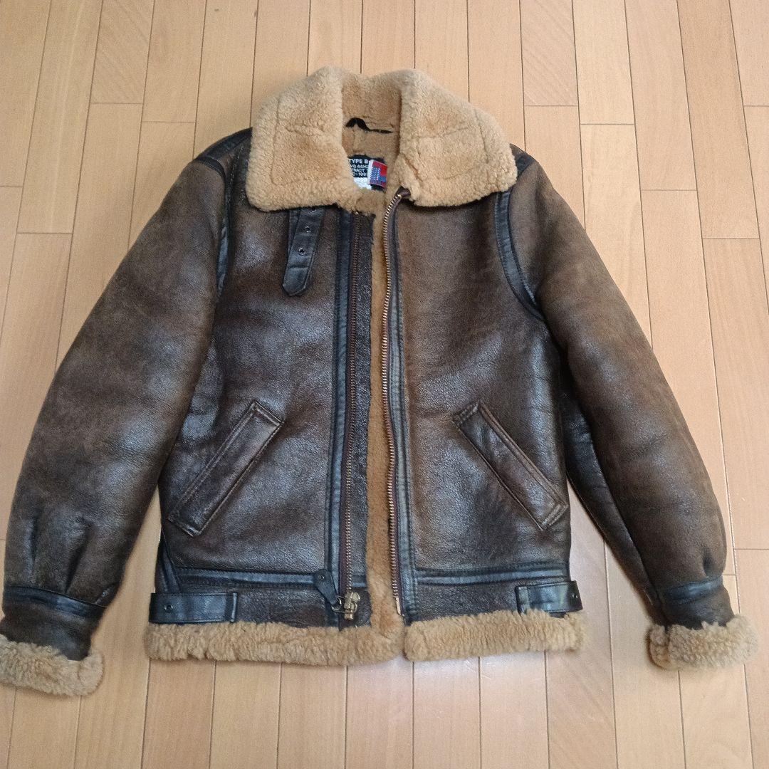 美品　SCHOTT ショット B-3 ムートンジャケット ブラウン size32